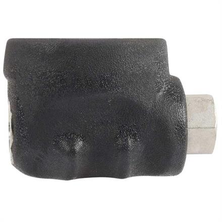 Kugelhahn 1/2"IG : 1/2"IG Edelstahl isoliert schwarz