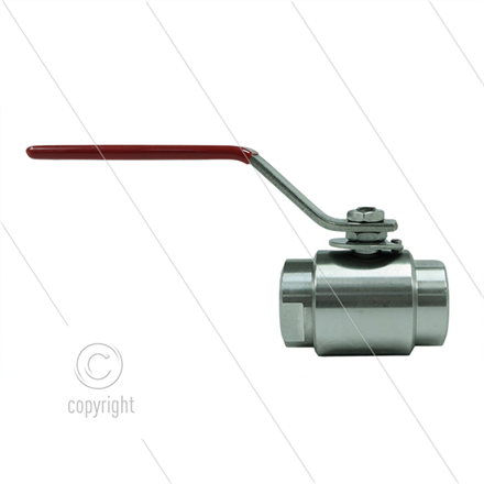 Kugelhahn 3/8" - Edelstahl 316 - 210 Bar - 2 x 3/8" IG