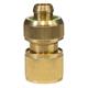 Kupplung 1/2" Schlauch Messing mit Stopp
