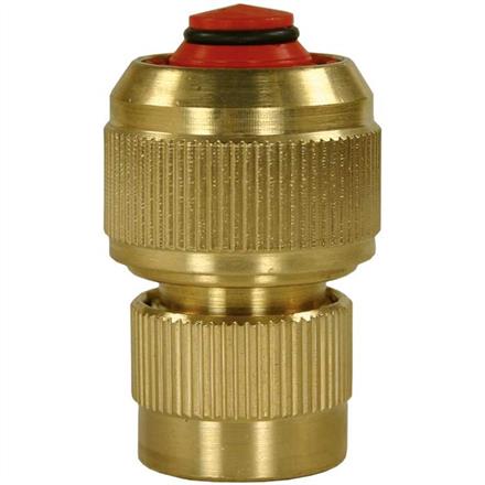 Kupplung 1/2" Schlauch Messing Premium mit Rückschlagventil