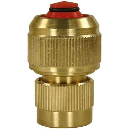 Kupplung 3/4" Schlauch Messing Premium Stop Rückschlagventil