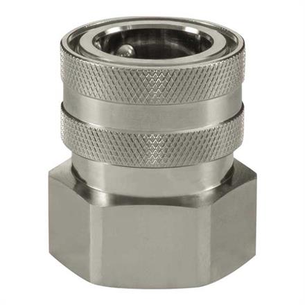 Kupplung ST-45-25 bar 1"IG Messing vernickelt