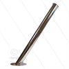 Lanzenhalter - Edelstahl - für Bodenmontage - mit Leckanschluss Ø20mm - L=740mm - Ø60mm