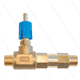 LS12 - Schauminjektor - Messing - Ø2.1mm (120) - 220 Bar - 35 l/min - max 90°C - 2x 3/8" A