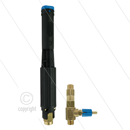 LS12 - Schaumlanze - schwarz (Düse 2,5mm) + injektor ( Düse 1,8mm - 090) - 100 bis 200 Bar