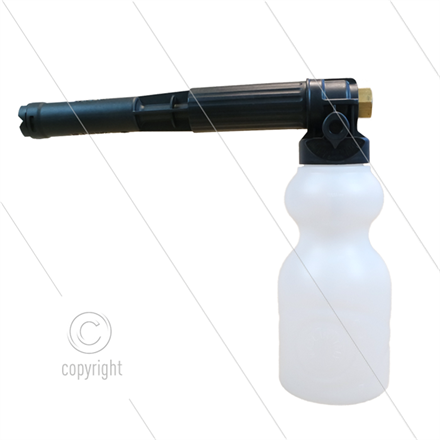 LS12 - Schaumlanze - schwarz - mit Flasche 1 Ltr - Düse 2,1mm - 90 bis 200 Bar - 20 bis 30