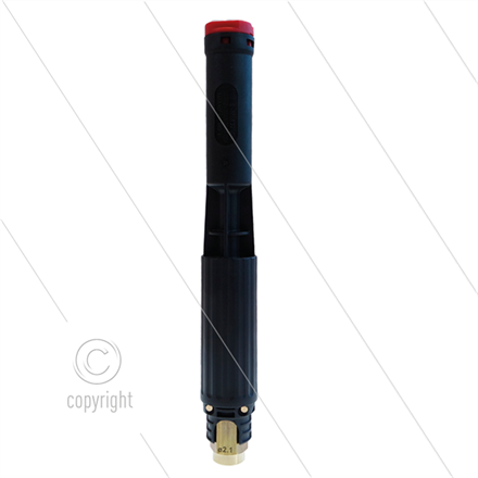 LS12 - Schaumlanze - schwarz ohne injektor - Düse 2,1mm - 60 bis 200 Bar - 8 bis 14 l/min
