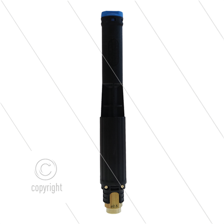 LS12 - Schaumlanze - schwarz ohne injektor - Düse 2,5mm - 60 bis 200 Bar - 11 bis 21 l/min