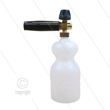 LS3-1 - Schaumlanze - vertikaler Strahl - mit Flasche 1Ltr - Düse 1,25mm - 60 bis160 Bar -