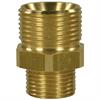 M21x1,5 AG : 3/8"AG Gegennippel Messing Länge: 32 mm