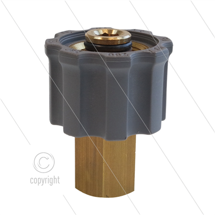 M21x1,5 - Handverschraubung - Messing - 250 Bar - Ø14mm - max 160°C - 1/4" IG