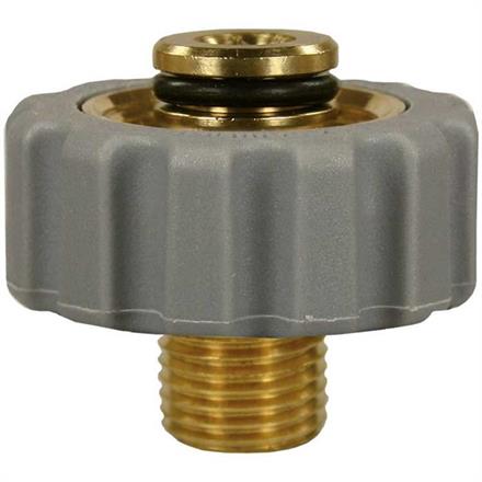 M21x1,5 IG : 1/4"AG Handverschraubung Messing kurz Länge: 27 mm