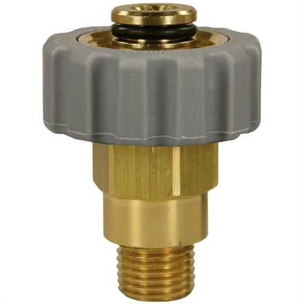 M21x1,5 IG : 3/8"AG Handverschraubung Messing Länge: 45 mm