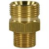 M22x1,5 AG : 1/2"AG Gegennippel Messing Länge: 29 mm