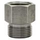 M22x1,5 AG : 1/2"IG Gegennippel Edelstahl  Länge: 29 mm