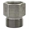 M22x1,5 AG : 1/2"IG Gegennippel Edelstahl  Länge: 29 mm
