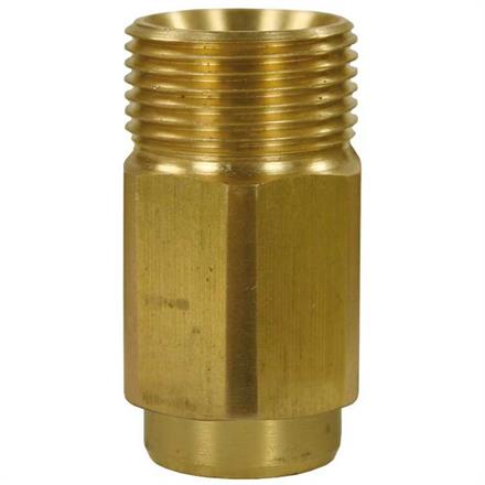 M22x1,5 AG : 1/4"IG Gegennippel Messing lang Länge: 41 mm