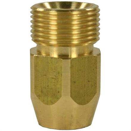 M22x1,5 AG : 1/4"IG Gegennippel mit innen 6-Kant Länge: 38 mm