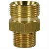 M22x1,5 AG-14,88 : 1/4"AG US Gegennippel Messing Länge: 29 mm