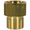 M22x1,5 AG : M22x1,5 IG Gegennippel Messing Länge: 33 mm