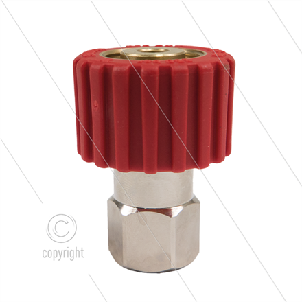 M22x1,5 - DKS - Handverschraubung Rot - 1/4" IG - einfach gelagert - 250 Bar - NW6
