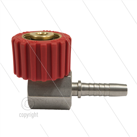 M22x1,5 - DKS - Handverschraubung rot - 5/16" Pressnippel - einfach gelagert - 250Bar