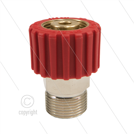 M22x1,5 - DKS - Handverschraubung Rot - M22X1,5 AG - einfach gelagert - 250 Bar - NW6