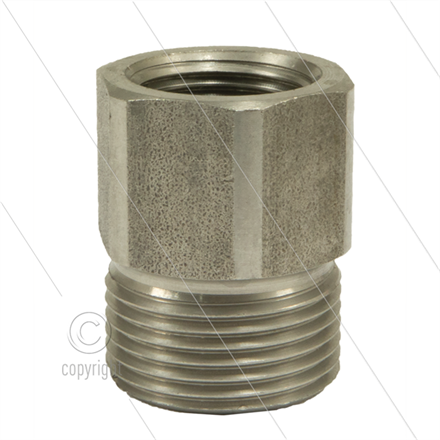 M22x1,5 - Gegennippel - Edelstahl - 500 Bar - Ø14mm - max 150°C - 3/8" IG