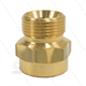 M22x1,5 - Gegennippel - Messing - 250 Bar - Ø14mm - max 150°C - 1/2" IG