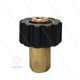 M22x1,5 - Handverschraubung - 1/8" IG - Messing - 250 Bar - Ø14mm - max 150°C