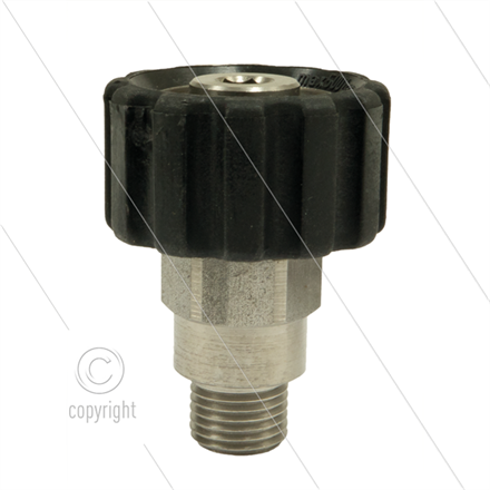 M22x1,5 - Handverschraubung - Edelstahl - 500 Bar - Ø14mm - max 150°C - 1/4" AG