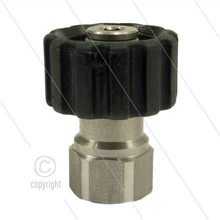M22x1,5 - Handverschraubung - Edelstahl - 500 Bar - Ø14mm - max 150°C - 3/8" IG