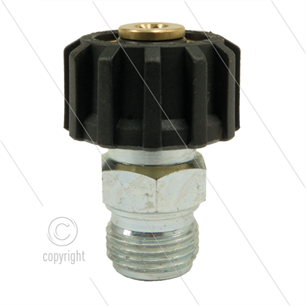 M22x1,5 - Handverschraubung - Messing - 250 Bar - Ø14mm - max 150°C - 1/2" AG