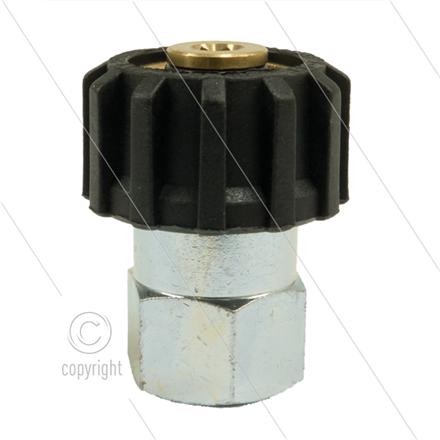 M22x1,5 - Handverschraubung - Messing - 250 Bar - Ø14mm - max 150°C - 1/2" IG