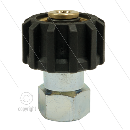 M22x1,5 - Handverschraubung - Messing - 250 Bar - Ø14mm - max 150°C - 3/8" IG