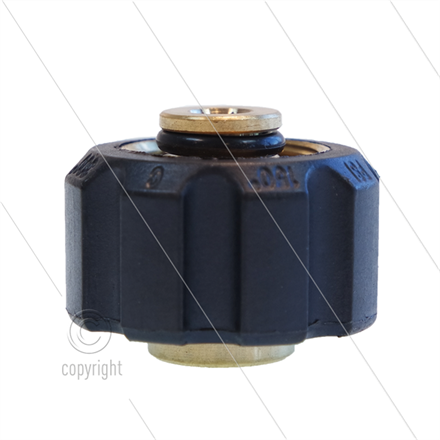 M22x1.5 - Handverschraubung - Messing - 250 Bar - Ø14mm - max 150°C - kurze Ausführung