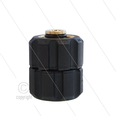 M22x1,5 - Handverschraubung -Messing- 400 Bar - Ø14mm - max 150°C - L=50mm - 2x M22x1,5 IG