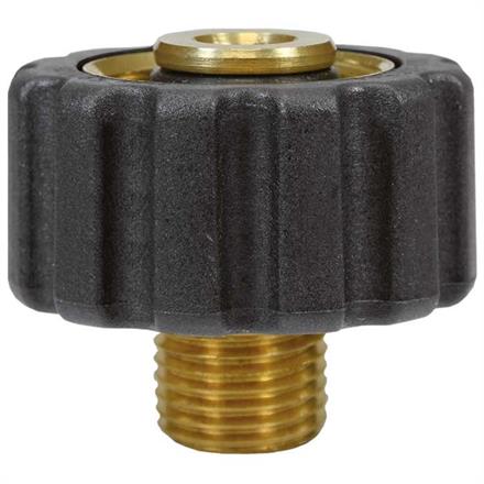 M22x1,5 IG : 1/4"AG Handverschraubung Messing Länge: 28 mm