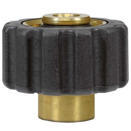 M22x1,5 IG : 1/4"IG Handverschraubung Messing Länge: 28 mm
