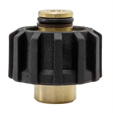 M22x1,5 IG : 1/4"IG Handverschraubung Messing lang Länge: 40 mm