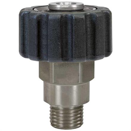 M22x1,5 IG : 3/8"AG Handverschraubung Edelstahl Länge: 45 mm