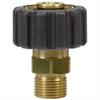 M22x1,5 IG : 3/8"AG Handverschraubung Messing Handrad Schwarz