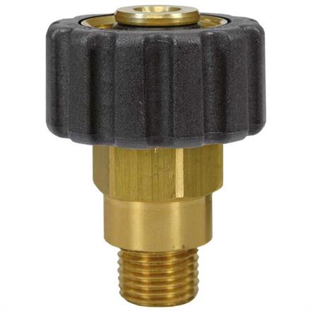 M22x1,5 IG : M16x1,5AG Handverschraubung Messing Länge: 51 mm