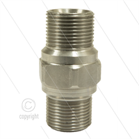 M22x1.5 - Schlauchverbinder - Edelstahl - 500 Bar - Ø14mm -