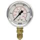 Manometer 50 mm 0-250 bar 1/4"AG Edelstahl WIKA Anschluß unten