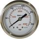 Manometer 50 mm 0-400 bar 1/4"AG Edelstahl Anschluß hinten