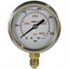 Manometer 50 mm 0-400 bar 1/4"AG Edelstahl Anschluß unten