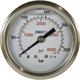 Manometer 63 mm 0-100 bar 1/4"AG Edelstahl Anschluß hinten