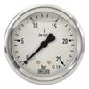 Manometer 63 mm 0-25 bar 1/4"AG Edelstahl WIKA Anschluß hinten