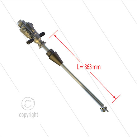 MI63 - wasserbetriebener Fassreiniger - Ø50mm - 140 Bar - 15 bis 21 l/min